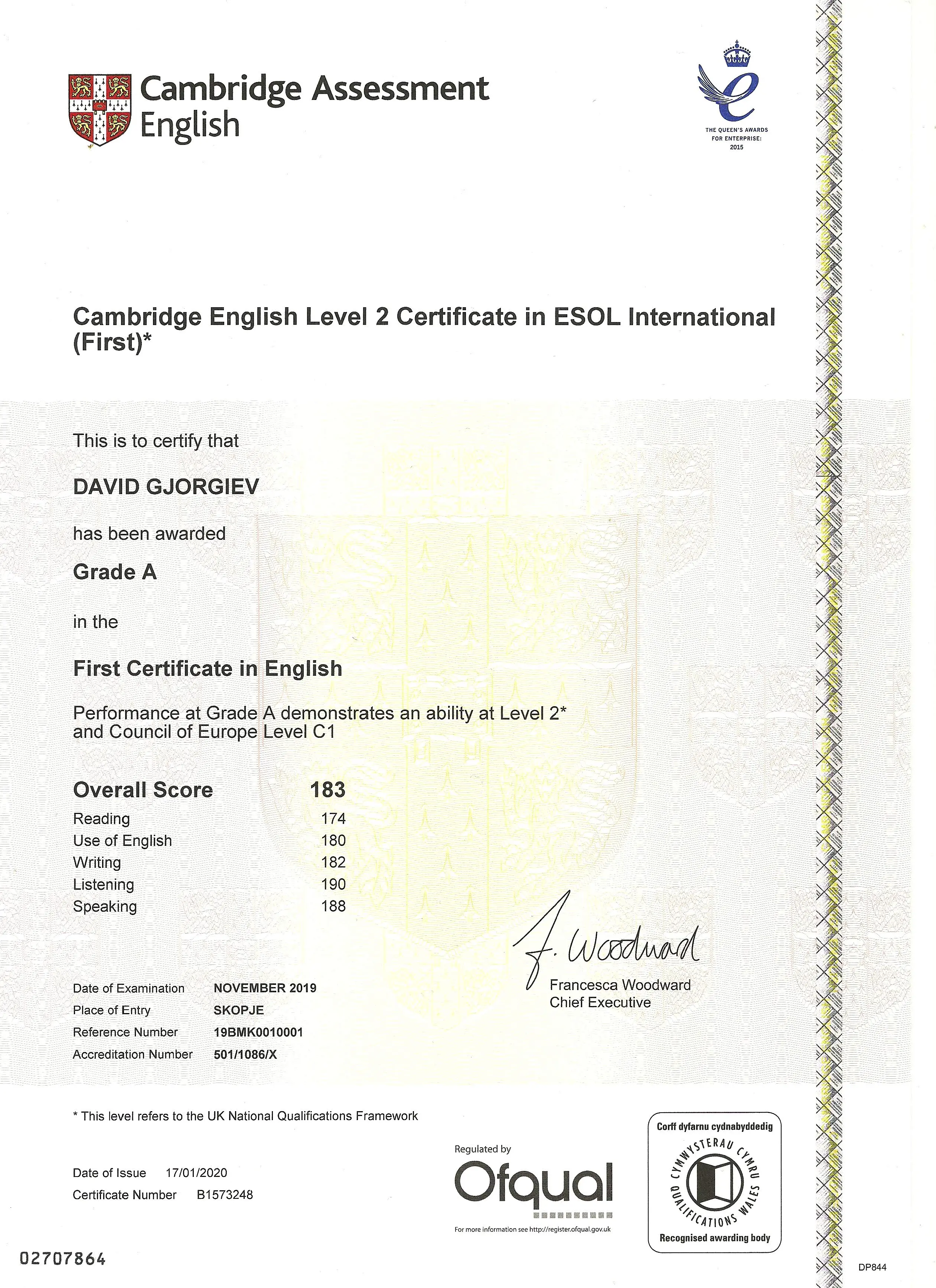 Certification badge